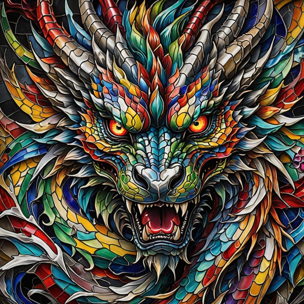 AI Mosaic Dragon